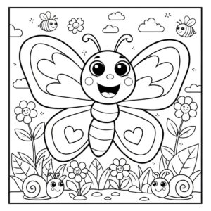 Borboleta para Colorir