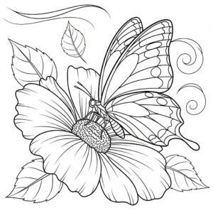 Borboleta para Colorir