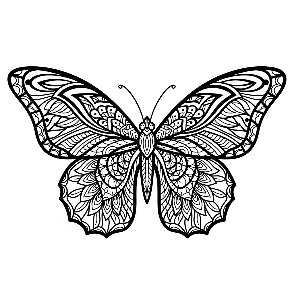 Borboleta para Colorir