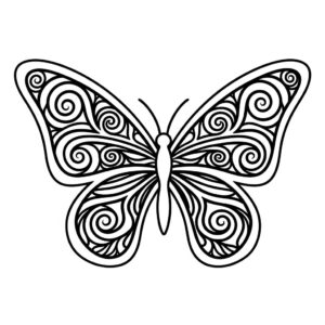 Borboleta para Colorir