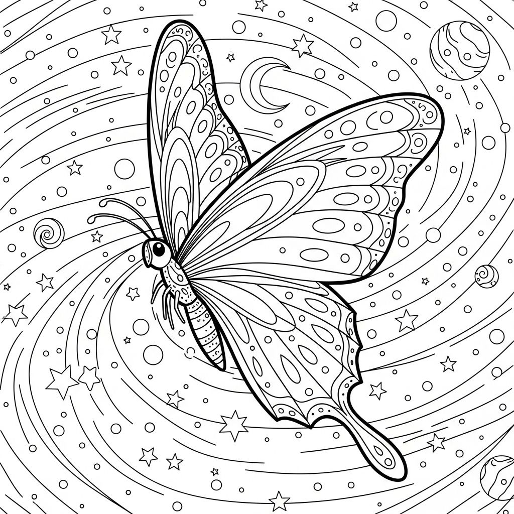 Borboleta para Colorir