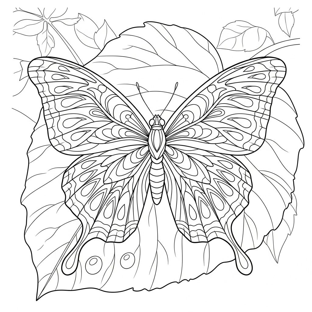 Borboleta para Colorir