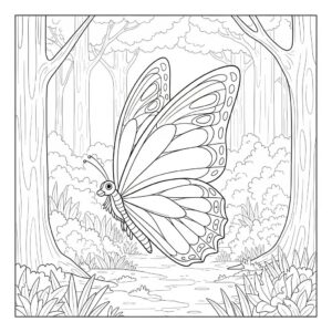 Borboleta para Colorir