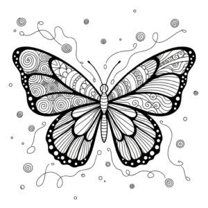 Borboleta para Colorir