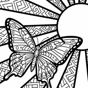 Borboleta para Colorir
