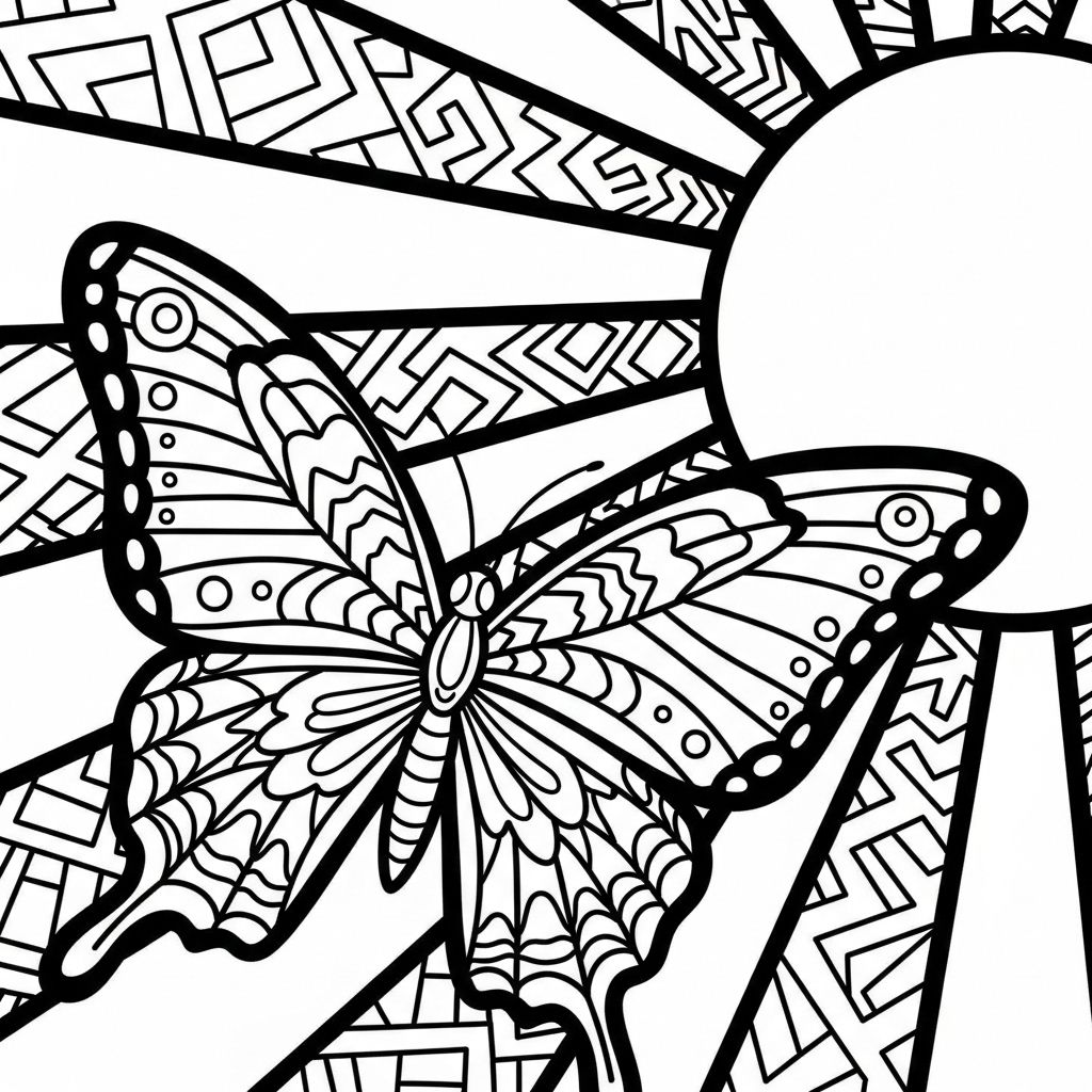 Borboleta para Colorir