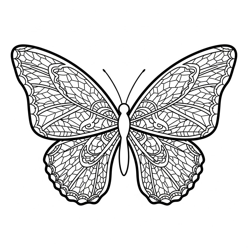 Borboleta para Colorir