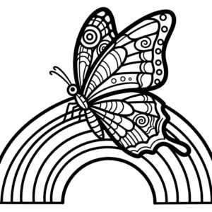 Borboleta para Colorir