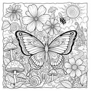 Borboleta para Colorir