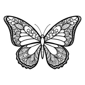 Borboleta para Colorir