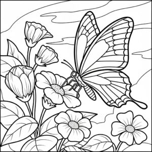 Borboleta para Colorir