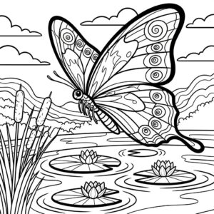 Borboleta para Colorir