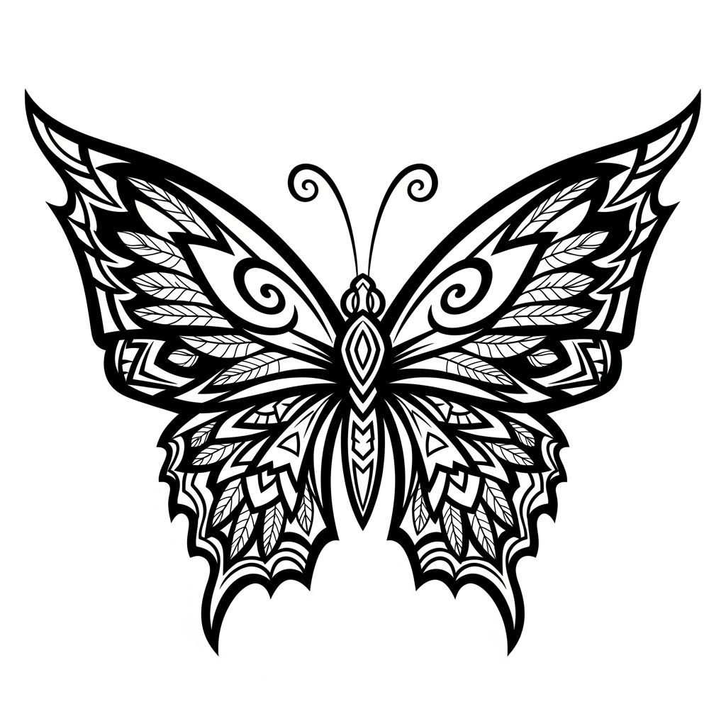 Borboleta para Colorir