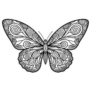 Borboleta para Colorir