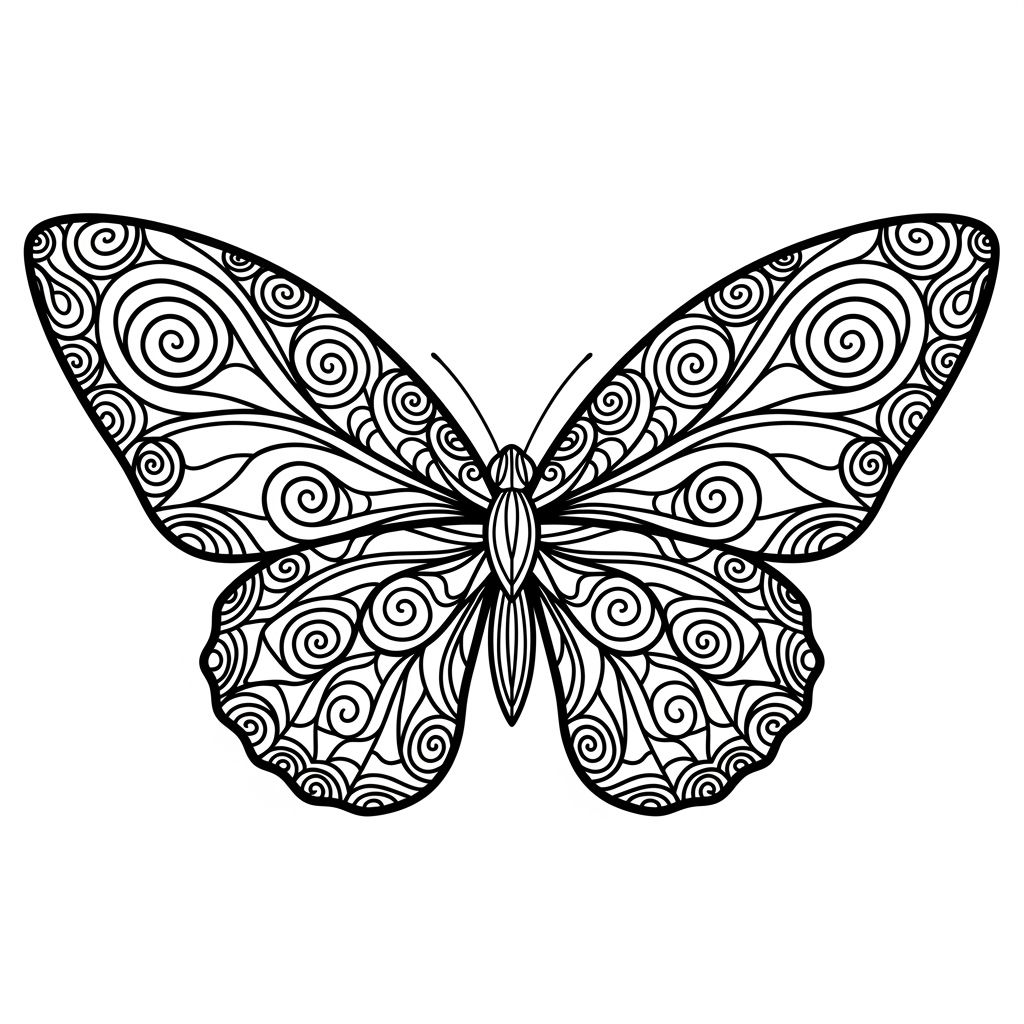 Borboleta para Colorir