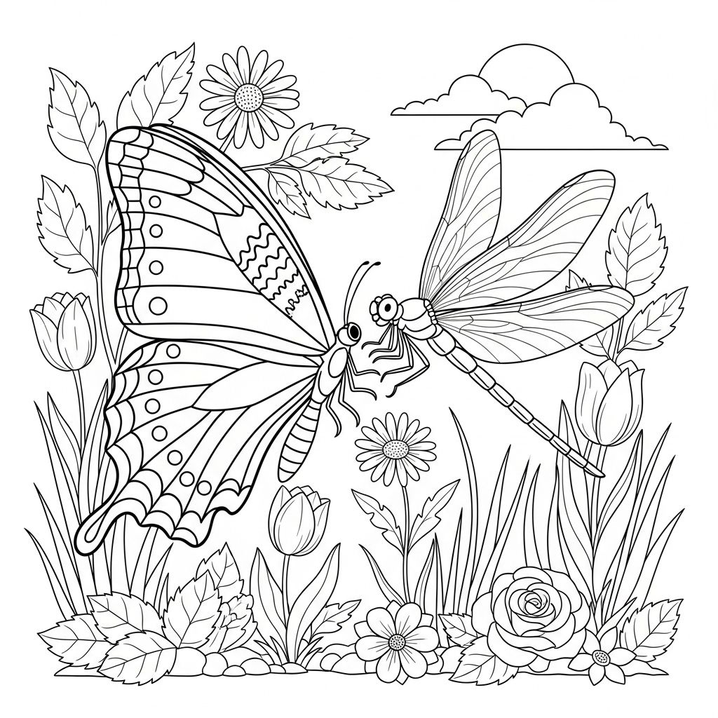 Borboleta para Colorir