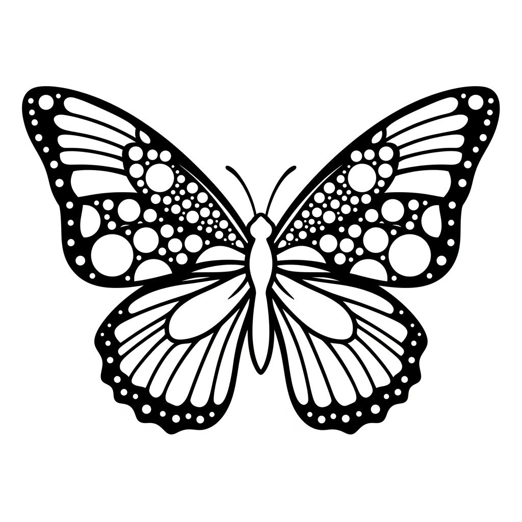 Borboleta para Colorir