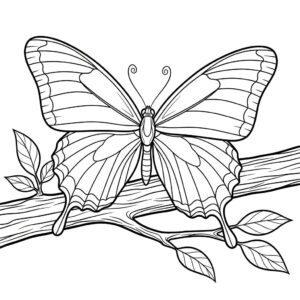 Borboleta para Colorir