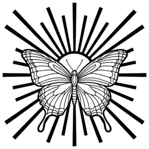 Borboleta para Colorir