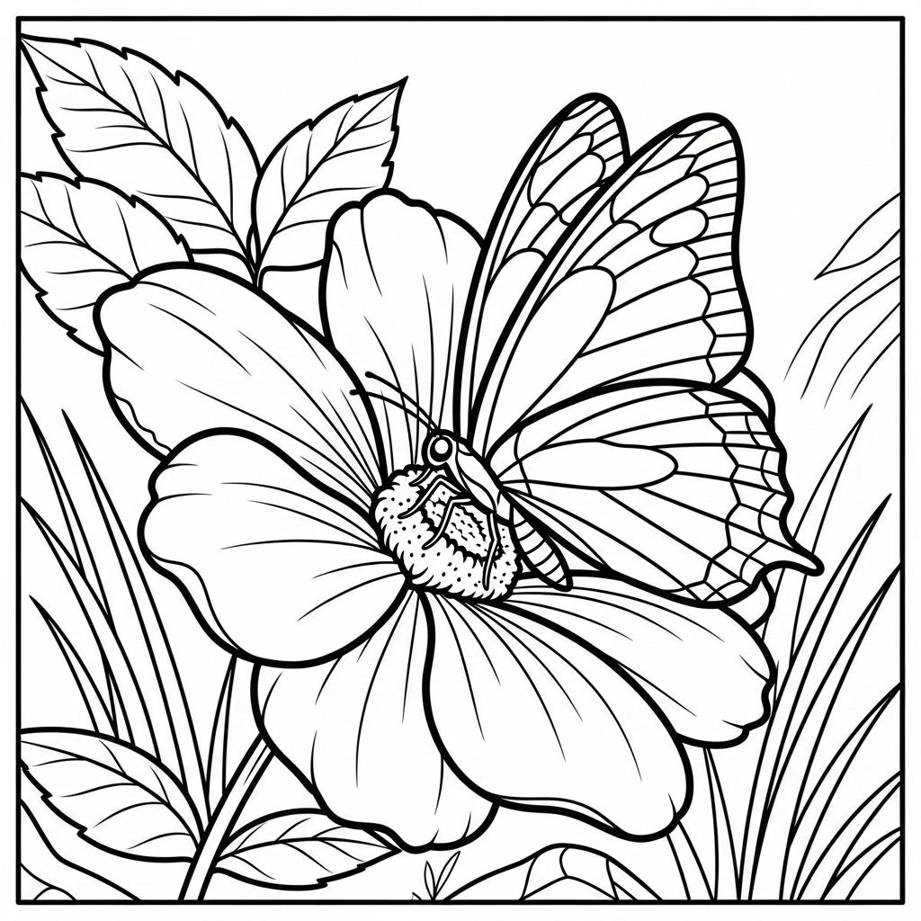 Borboleta para Colorir