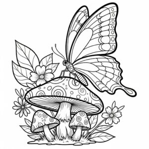 Borboleta para Colorir