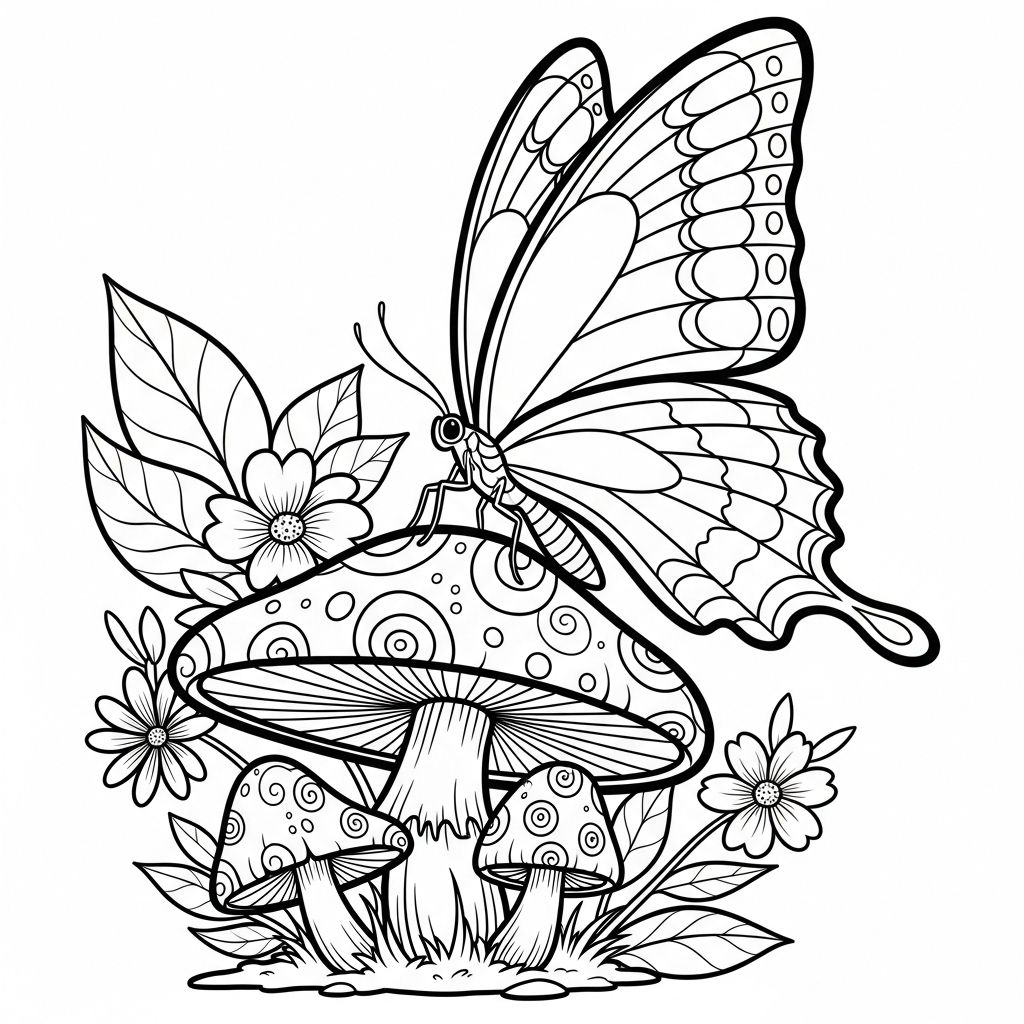 Borboleta para Colorir