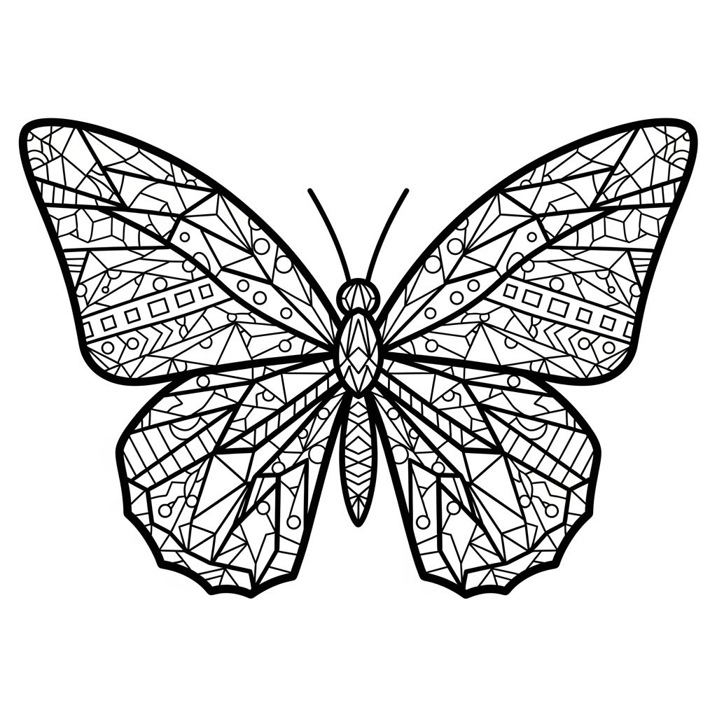 Borboleta para Colorir