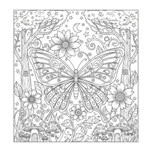 Borboleta para Colorir