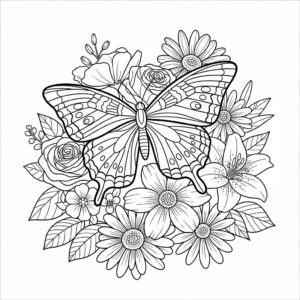 Borboleta para Colorir