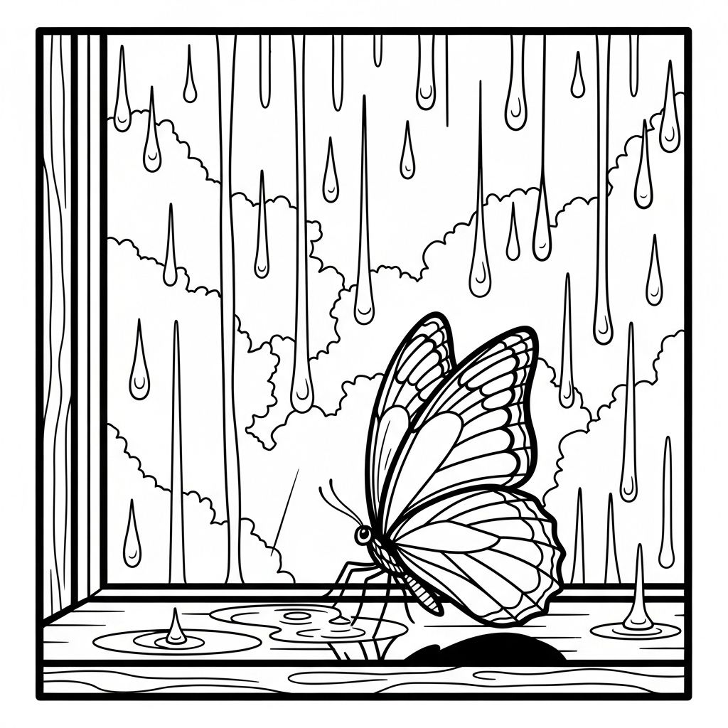 Borboleta para Colorir