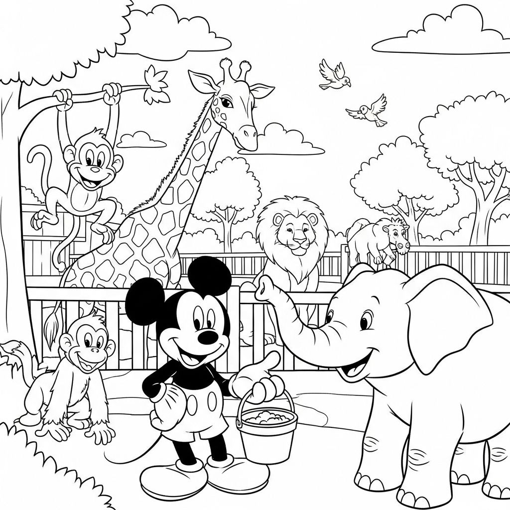Mickey para Colorir
